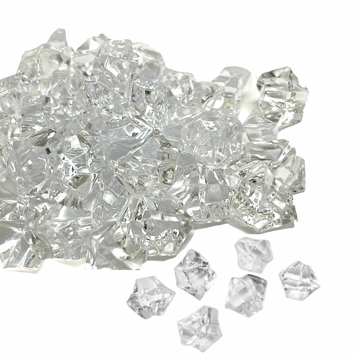 12 Bags Clear Aquarium Rocks Crystal Gem Plastic Decor Fish Tank Decorations 2lb