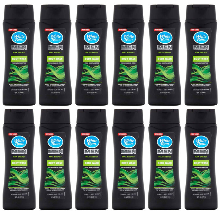 Lot of 12 Body Wash For Men Maxi Hydration Cleansing Shower Gel Aloe Soap 12oz