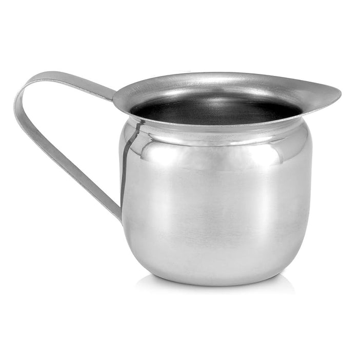 12pk 5oz Creamer Pitcher Stainless Steel Bell Dispenser Cup Cream Milk Tea Syrup