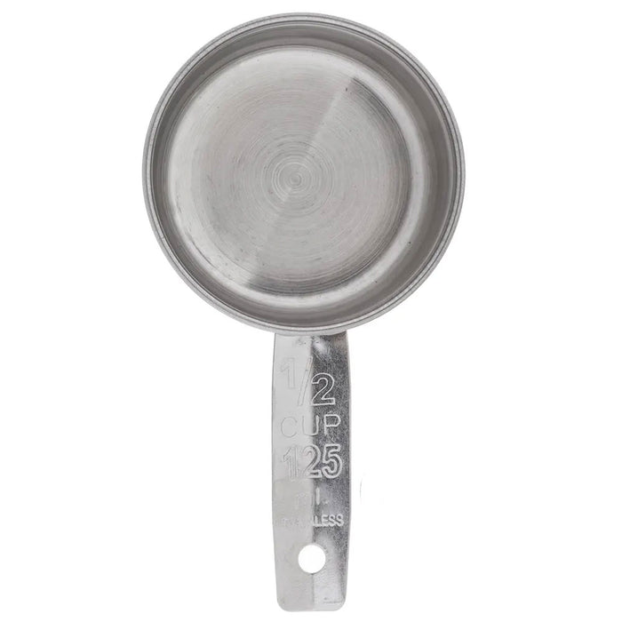 2 Pc 1/2 Measuring Cup Metal Stainless Steel Scoop Measure Kitchen Baking Tools