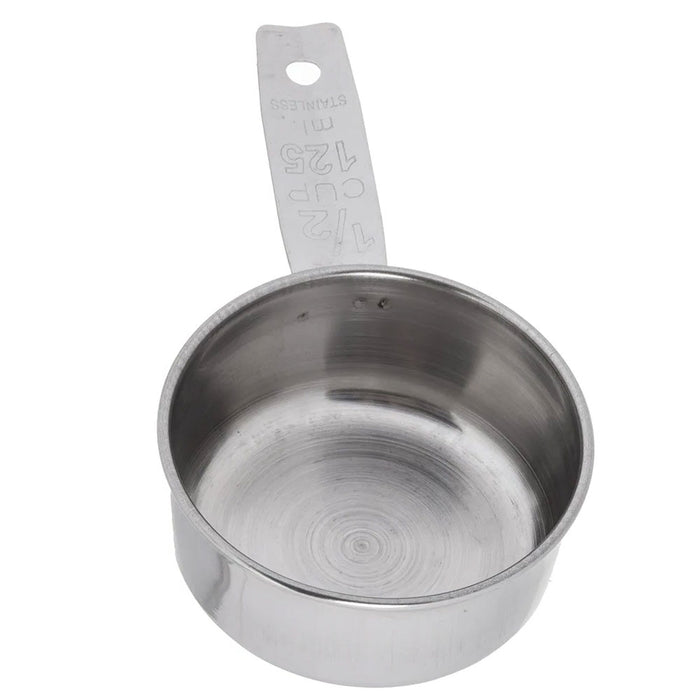 2 Pc 1/2 Measuring Cup Metal Stainless Steel Scoop Measure Kitchen Baking Tools