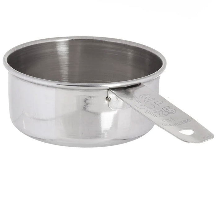 2 Pc 1/2 Measuring Cup Metal Stainless Steel Scoop Measure Kitchen Baking Tools