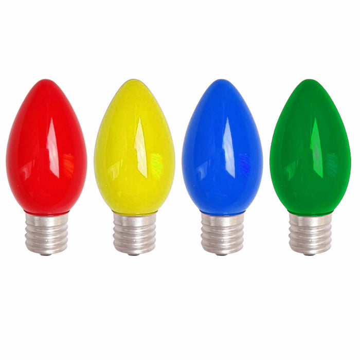 8 Color Night Light Bulbs 5w 120V Red Blue Green Yellow Lighting Candelabra Base
