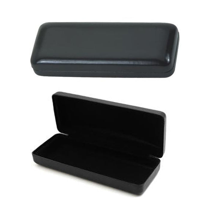 Black Hard Glasses Case Protective Clamshell Eyeglass & Sunglasses Case 1pc