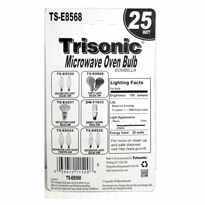 12 Pc Oven Lamp Light Bulbs 25w 120v Microwave Refrigerator Lighting Intermedium