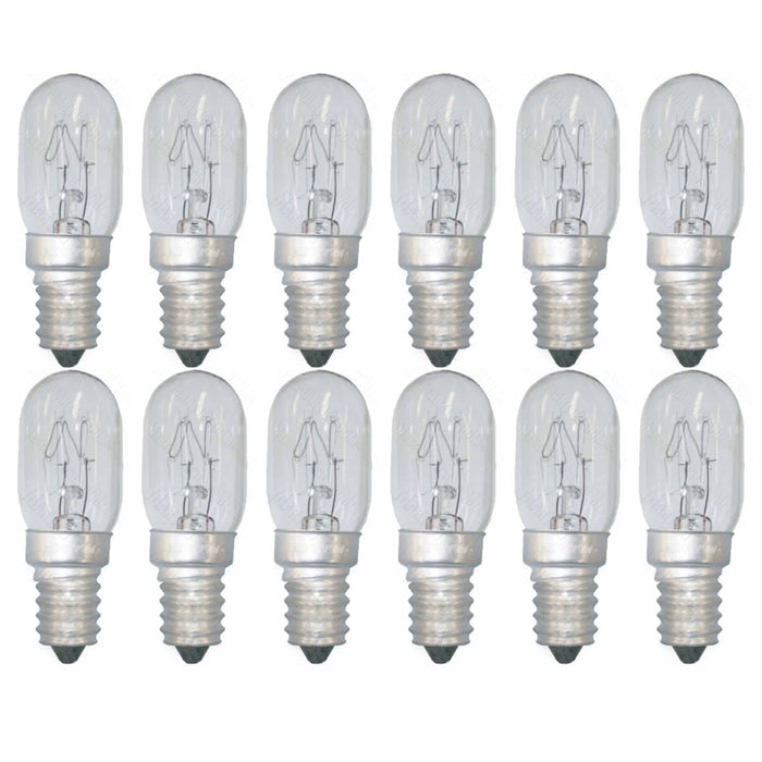 12 Pc Oven Lamp Light Bulbs 25w 120v Microwave Refrigerator Lighting Intermedium