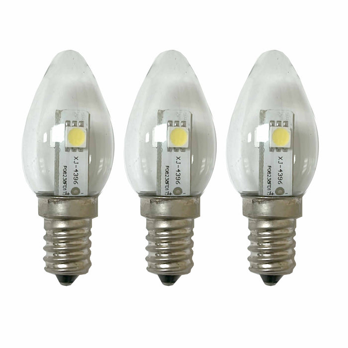 3 Pc LED Night Light Bulbs Lamp Daylight Lighting 5 Watt 120v Replacement E12S
