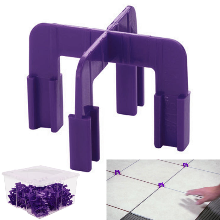 200 Pc 1/8" 1/4" Tile Spacers Leveling Wedges Flooring Wall Floor Tiling Spacer