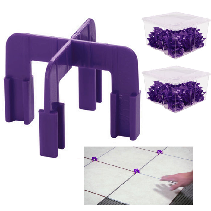 200 Pc 1/8" 1/4" Tile Spacers Leveling Wedges Flooring Wall Floor Tiling Spacer