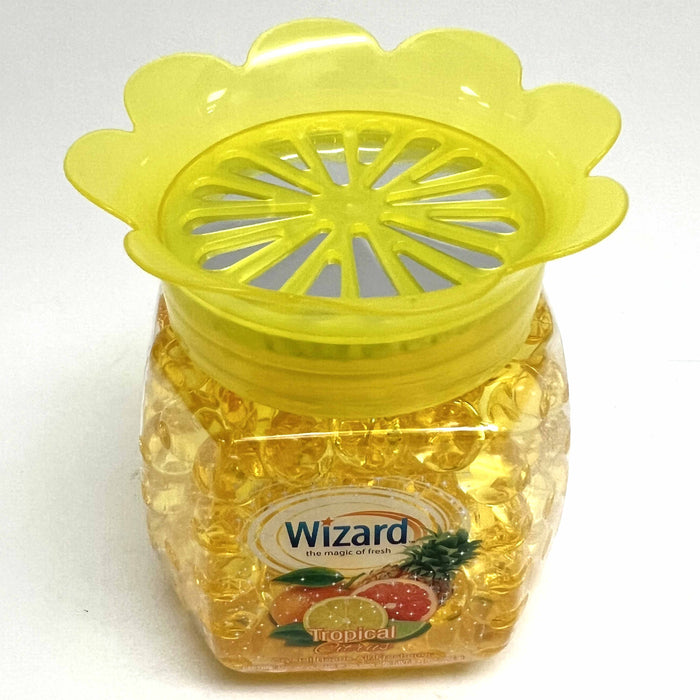 2 Wizard Tropical Citrus Scent Gel Crystal Beads Air Freshener Aroma Fragrance