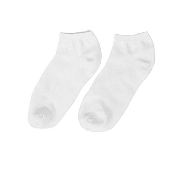 6 Pairs Womens Ankle Socks Low Cut Fit Crew Size 9-11 Sports White Footies