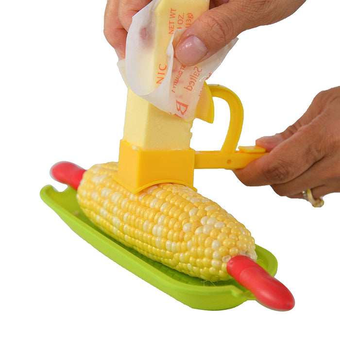 1 Pc Corn Cob Butterer Butter Spreader Curler Toast Spread Kitchen Gadget Tool