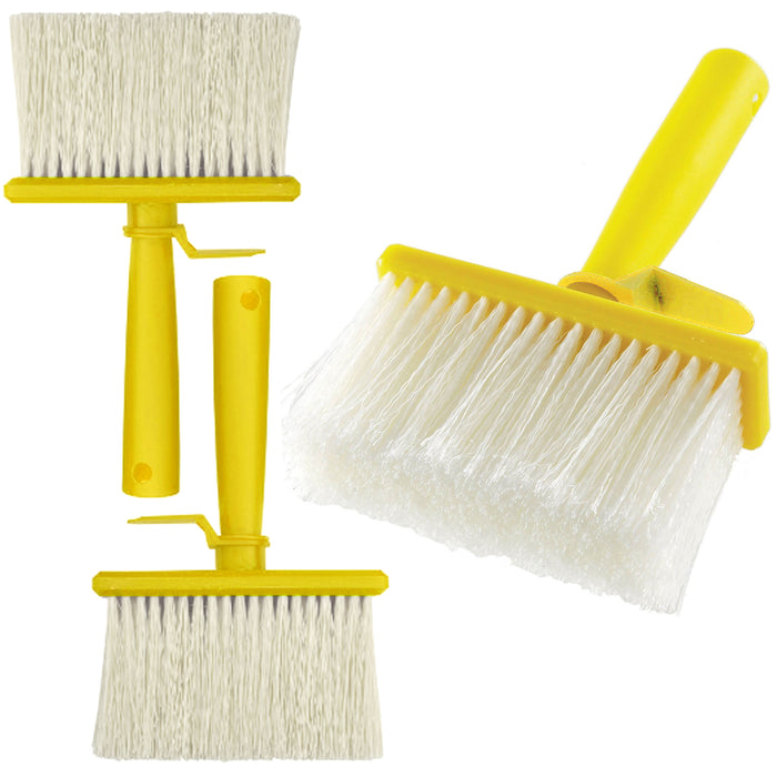 3 Pc Masonry Paint Brushes Water Brush Emulsion Stain Cement Wall DIY 5.1" Wide