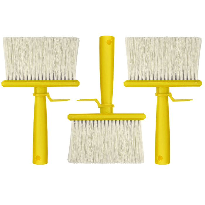 3 Pc Masonry Paint Brushes Water Brush Emulsion Stain Cement Wall DIY 5.1" Wide