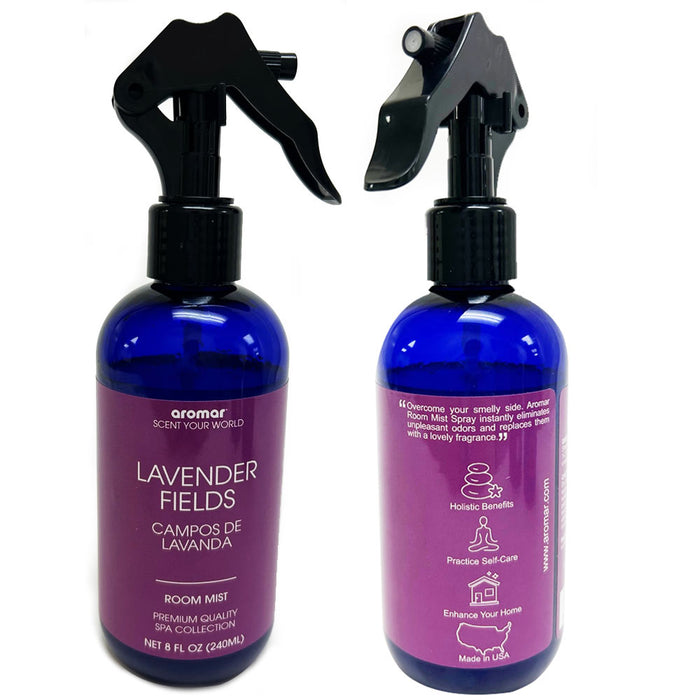 Pack 3 Lavender Field Mist Linen Room Spray Oil Fragrance Odor Eliminator 8oz ea