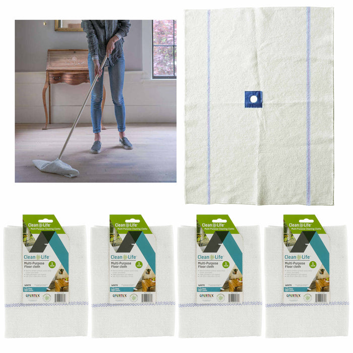 4 Pc Large Floor Cleaning Cloths Mop Broom Towel Absorbent Multipurpose Home 28"