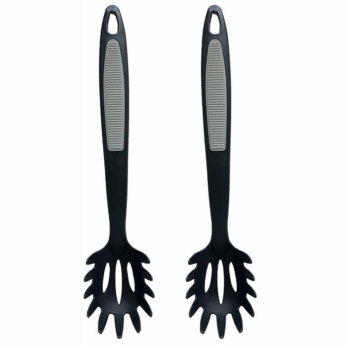 2 Nylon Spaghetti Server Pasta Serving Utensil Slotted Spoon Noodle Cooking Tool