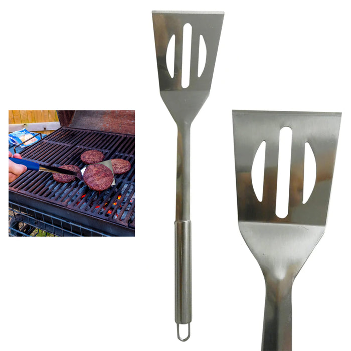 1 Stainless Steel Spatula Heavy Duty Turner BBQ Grilling Tool Griddle Scraper