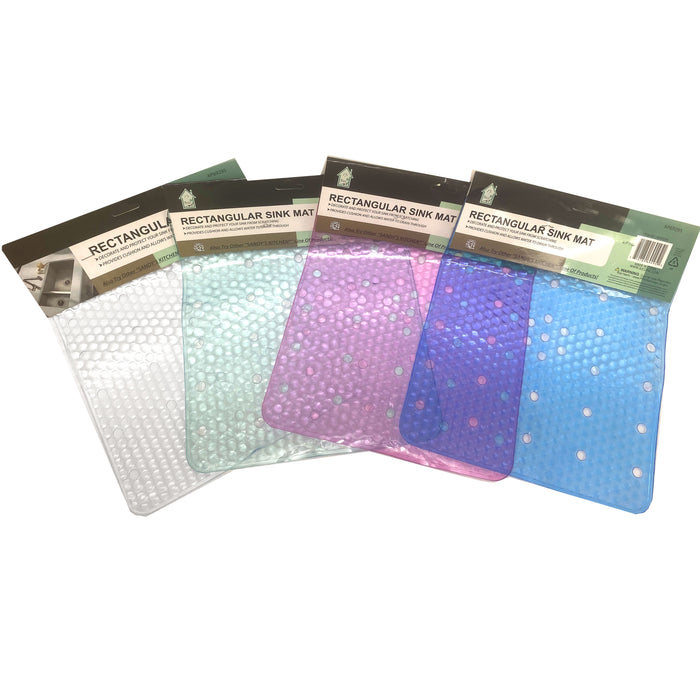 1 Pc Kitchen Sink Mat Cushion Protector Drain Draining Non Slip Bubble Colors