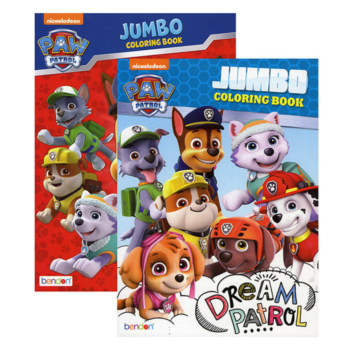 2 Pack Paw Patrol Coloring Books Jumbo Color Activity Great Gift Kids All Ages