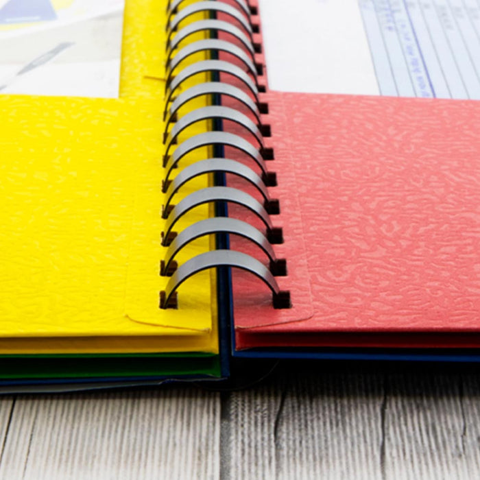 2 Pc 8 Pocket Folder File Organize Letter Size Document Binder Office School