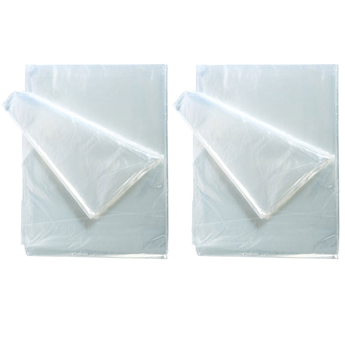 4 Pc Plastic Dust Sheet Large 12.5' Heavy Duty Decorating Paint Protection Cover