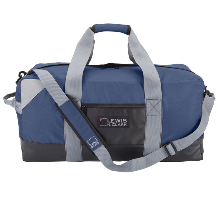 24" Blue Heavy Duty Duffel Bag Neoprene Waterproof Gear Luggage Suitcase Medium