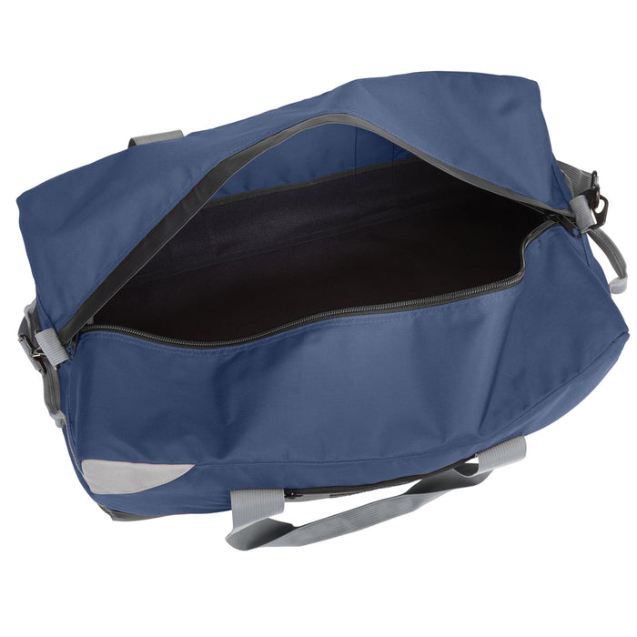 24" Blue Heavy Duty Duffel Bag Neoprene Waterproof Gear Luggage Suitcase Medium