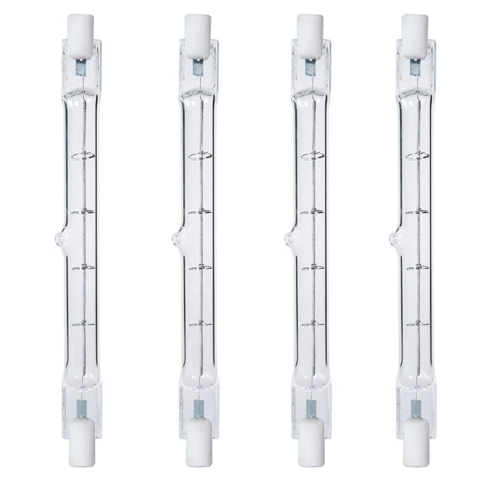 4 X Halogen J Type 500W 500 Watt T3 120V R7S 118MM Double Ended Bulb Light 4.75"