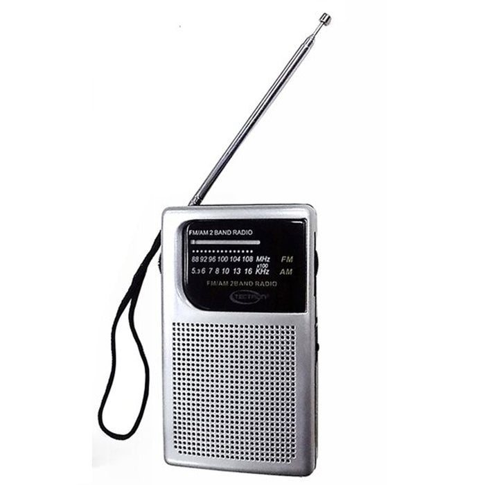 AM FM Portable Pocket Radio Battery Operated Mini Radio Antenna Receiver Speaker