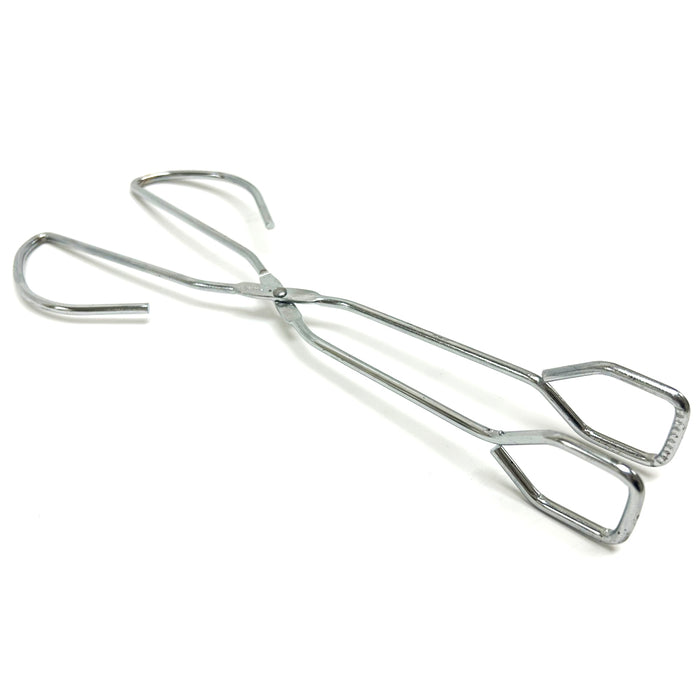 1 Pc Scissor Tongs 10" Wire Stainless Steel Metal Food Kitchen Chef Cooking BBQ