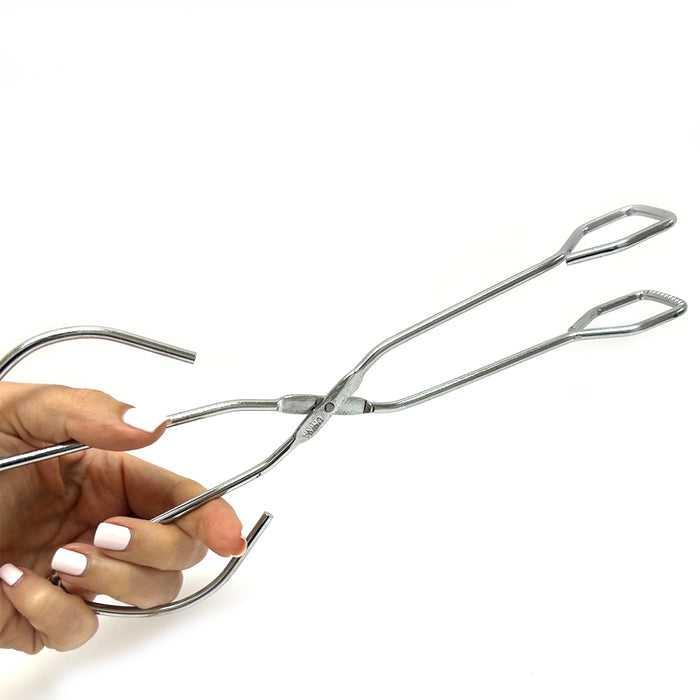 2 Pc Stainless Steel Food Tongs 10" Wire Scissor Handle Kitchen Chef BBQ Cooking