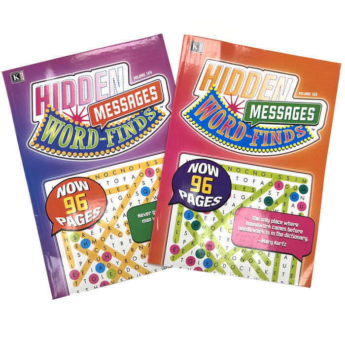 12 Crossword Puzzle Word Finds Search Hidden Message Book Complete Pages Letters