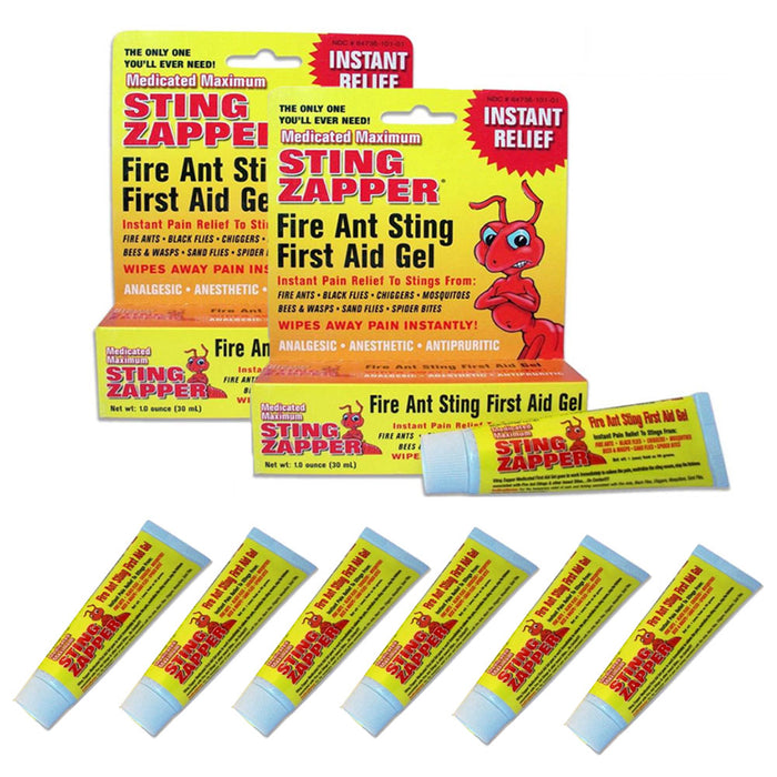 6 Fire Ant Bite Pain Relief Gel Sting Zapper Treatment Bee Bugs Insects Mosquito