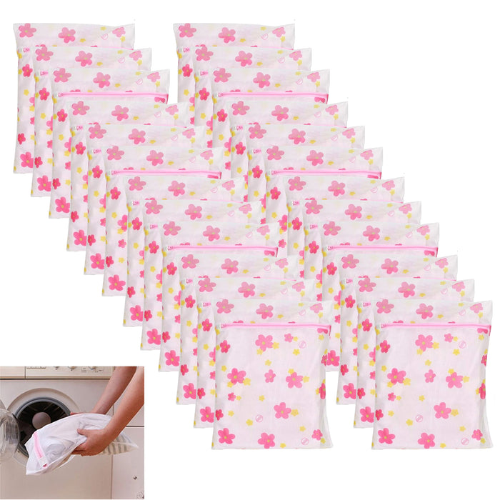 24 Pc Laundry Wash Bags Mesh Delicate Intimate Lingerie Panty Socks Protection