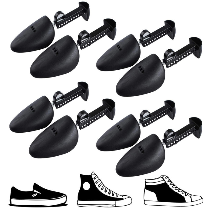 4 Pairs Adjustable Plastic Shoe Tree Men Shoes Stretcher Shaper Keeper Expander