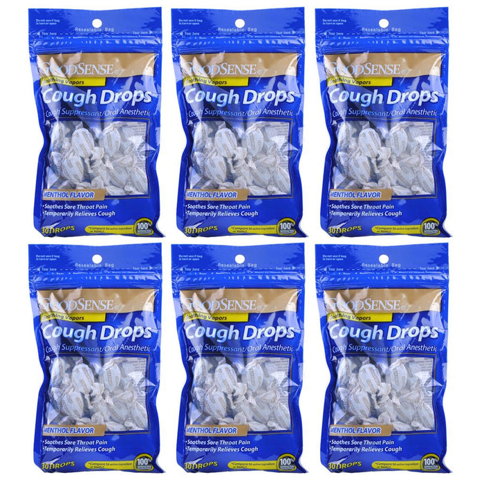 180 Ct Cough Drops Menthol Flavor Cold Relief Sore Throat Suppressant Lozenges