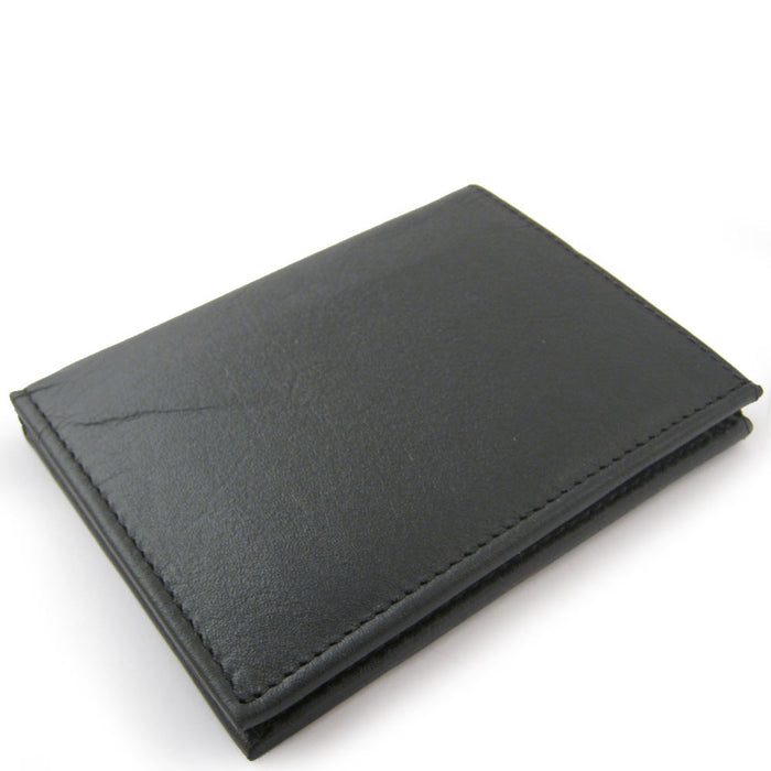 Mens Leather Wallet Sheriff Officer Police Shield Fire Security ID Holder New !