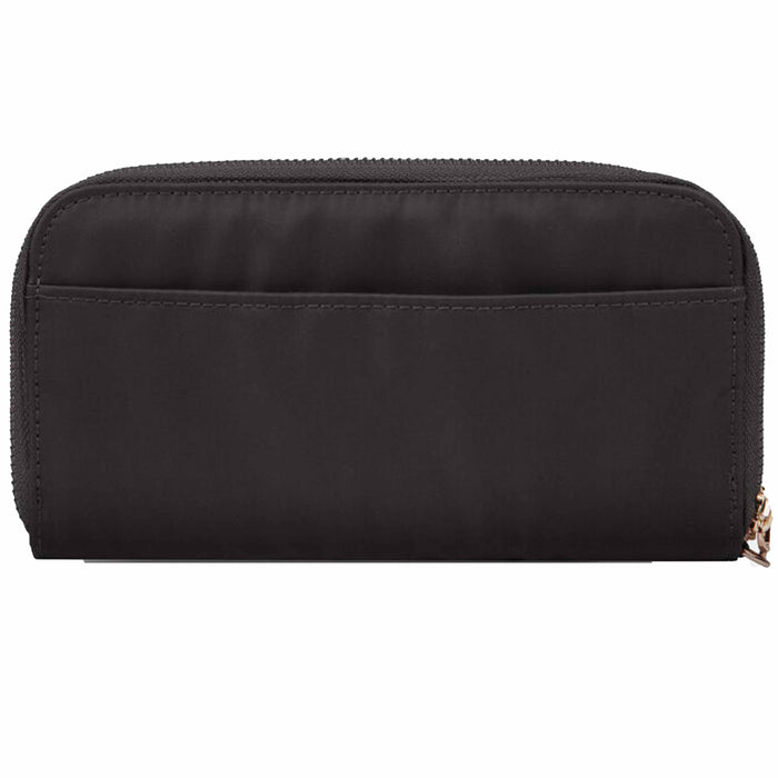 2 Women's RFID Blocking Double Zip Wrist Wallet Nylon Holder Card Pouch Travelon