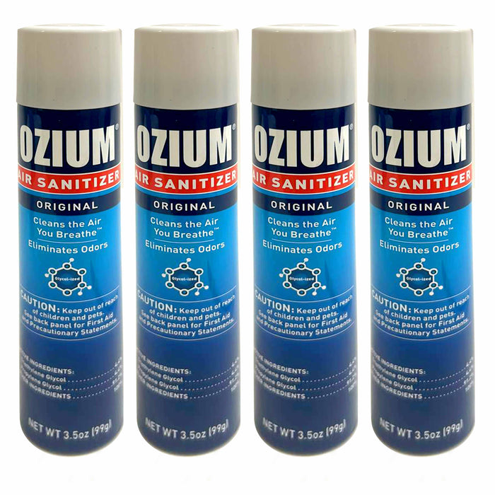 4 Ozium Air Sanitizer Spray Odor Eliminator Remove Smoke Purifier Original Scent