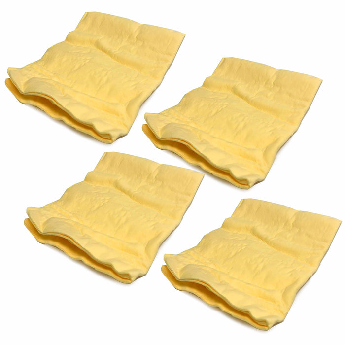 4 Pc Absorbent Synthetic Chamois Cleaning Cloths Soft Shammy Auto Car Wash Towel
