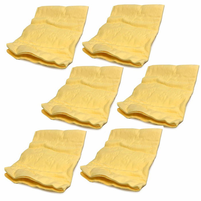 6 Pc Shammy Synthetic Chamois Super Absorbent Drying Cleaning Cloths Car Towel
