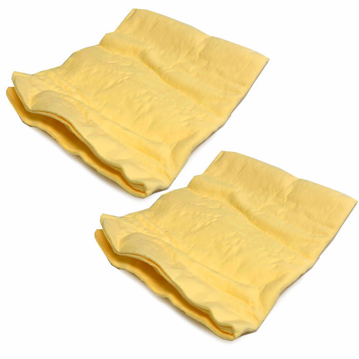 2 Pc Chamois Synthetic Multi Purpose Cleaning Cloths Shammy Car Wash Towel Auto