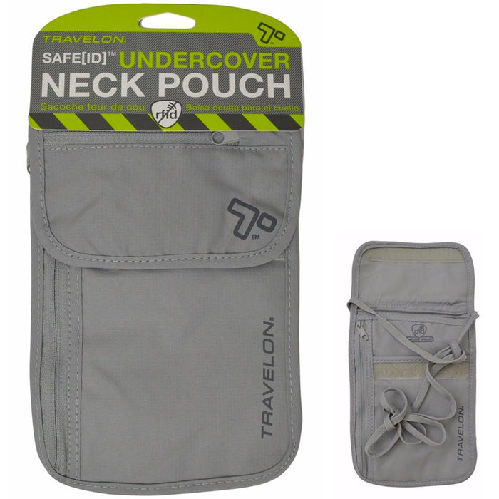 Travelon Neck Pouch RFID Blocking Passport Holder Travel Wallet ID Car AllTopBargains Travelon Neck Pouch RFID Blocking Passport Holder Travel Wallet ID Car AllTopBargains