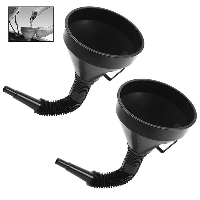 Flexible Large Funnel – Oil, Water, Gas, Fuel Spout For Car, Motorcycle, Boat, Plastic, Unbranded
