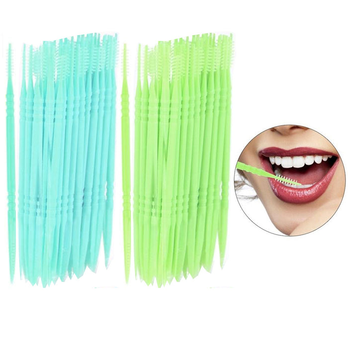 1000 Ct Dental Floss Toothpicks Braces Brush Picks Flossers Interdental Bristles