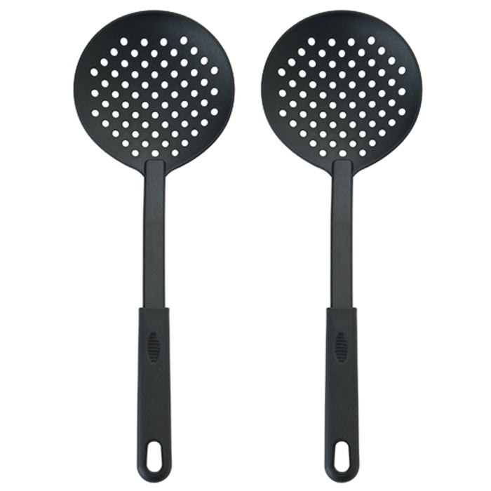 2 Pc Skimmer Utensil Strainer Ladle Spoon Nylon Frying Kitchen Serving Cooking