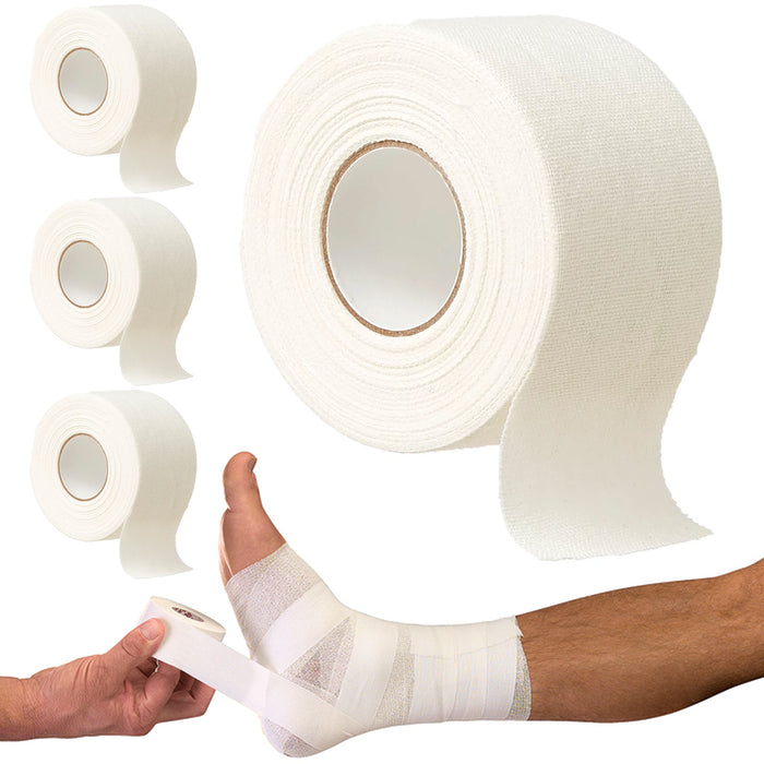 4 Pc Athletic Sports Tape Bandage Wrap Muscle Therapeutic 1.5" X 5 Yd Latex Free