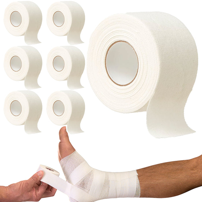 6 Sports Tape Athletic Medical Care Bandage Support Wrap Latex Free 1.5" X 5 Yds