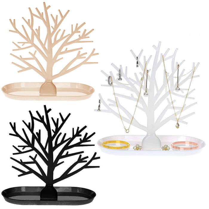 1 Jewelry Tree Stand Holder Organizer Display Earrings Bracelets Necklace Rings
